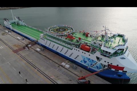 Baku-built rail/road ferry is a pointer to Azerbaijani economic aspirations.(credit: Baku Shipyard).